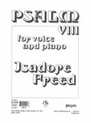 Psalm VIII - O Lord, O Lord, How Excellent Is Thy Name : For Medium Voice and Piano.