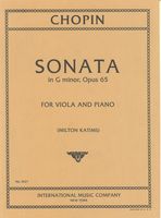 Sonata In G Minor, Op. 65 : For Viola and Piano / transcribed and edited by Milton Katims.
