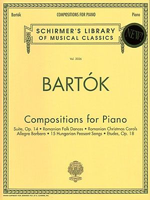 Compositions For Piano : Suite Op. 14; Romanian Folk Dances; Romanian Christmas Carols.