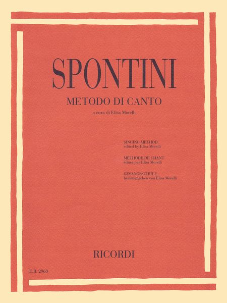 Metodo Di Canto = Singing Method / edited by Elisa Morelli.