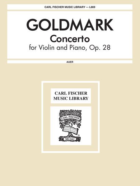 Violin Concerto, Op. 28 : Violin and Piano.