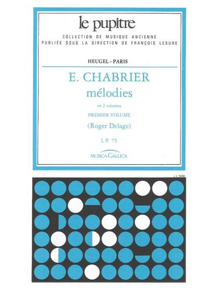 Melodies En 2 Volumes : Premier Vol. / Edition Par Roger Delage.