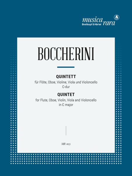 Quintett C-Dur : For Flute, Oboe, Violin, Viola and Cello.