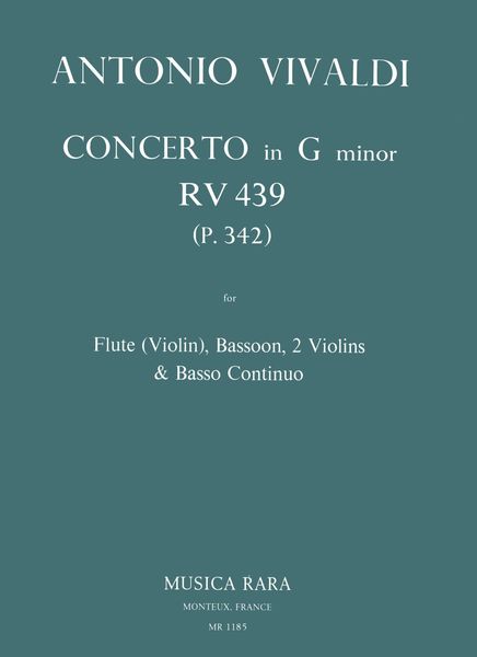 Konzert In G, RV 439 (la Notte) : For Flute, 2 Violins, Bassoon and Basso Continuo.
