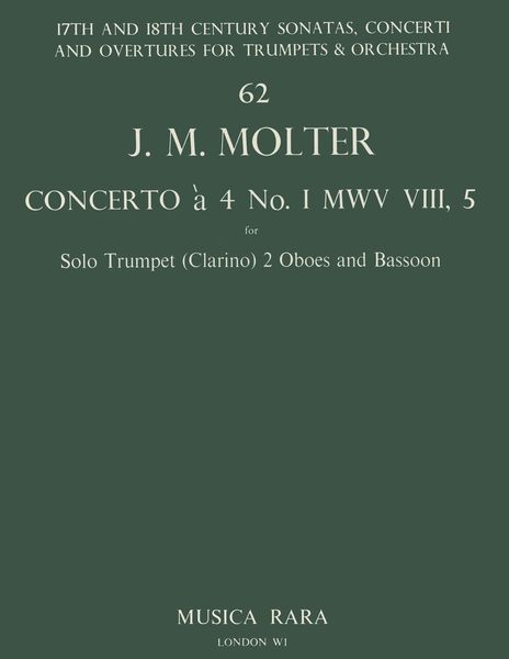 Concerto A 4 No. 1, Mwv VIII/5 : For Trumpet, 2 Oboes and Bassoon / edited by Georg Meerwein.