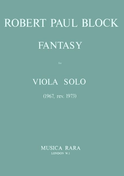 Fantasie : For Viola.