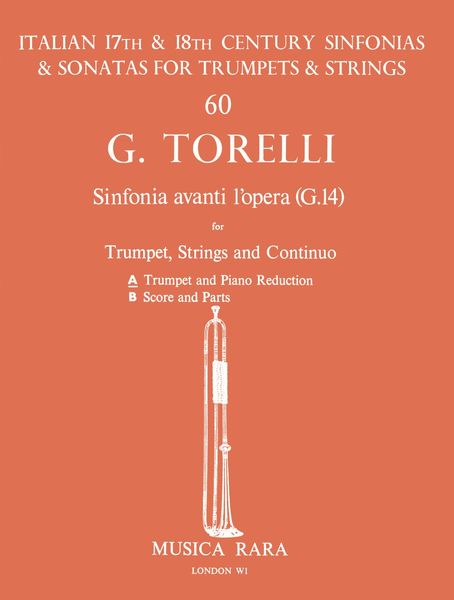 Sinfonia Avanti l'Opera : For Trumpet and Piano / edited by Robert P. Block and Edward H. Tarr.