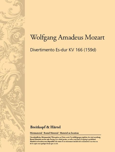 Divertimento In E Flat, Kv 166 : For 10 Woodwinds.