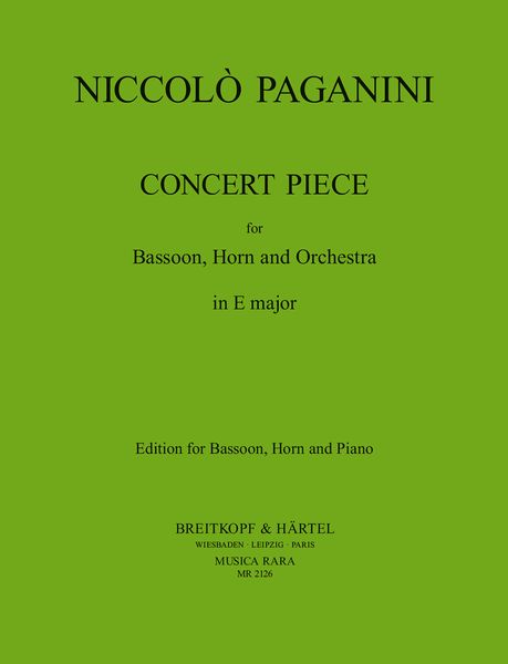 Konzertstück : For Bassoon, Horn and Piano / edited by John P. Newhill.