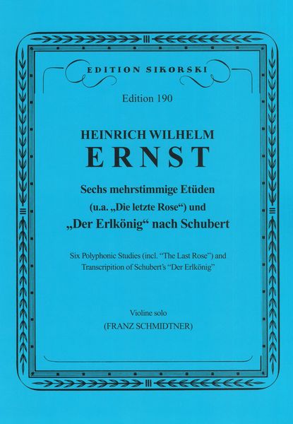 Six Polyphonic Studies = Sechs Mehrstimmige Etuden : For Solo Violin.