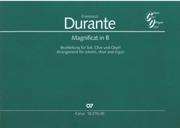 Magnificat In B : For Soloists, Choir and Organ / arranged by Gerhard Klumpp.