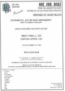 One For Duke : For Jazz Ensemble / edited by Jeffrey Sultanof and Rob Duboff.