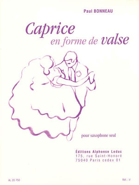 Caprice En Forme De Valse : Pour Saxophone Seul.