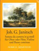 Sonata Da Camera In G-Moll : Für Oboe Oder Flöte, Violine und Basso Continuo / Ed. Bernhard Päuler.