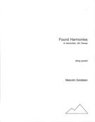 Found Harmonies (In Memoriam, Jim Tenney) : For String Quartet (2011).