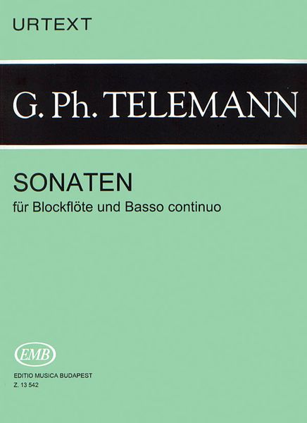 Sonatas : For Recorder and Basso Continuo / edited by Janos Malina.