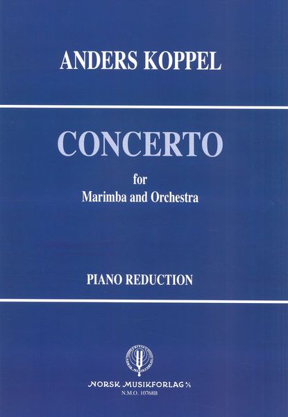 Concerto : For Marimba and Orchestra - reduction For Marimba and Piano.