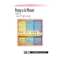 Romp A la Mozart : For One Piano, Six Hands / arranged by Janis Yarbrough.