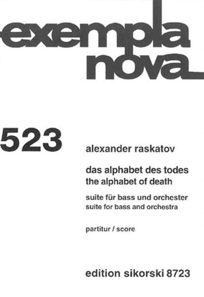 Alphabet Des Todes = Alphabet Of Death : Suite For Bass and Orchestra.