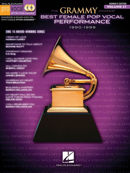 The Grammy Awards : Best Female Pop Vocal Performance, 1990-1999.