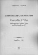 Quartett No. 3 F-Dur, Op. 47 : Für Pianoforte, Violine, Viola und Violoncell.