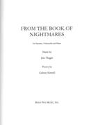 From The Book Of Nightmares : For Soprano, Violoncello and Piano.