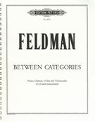 Between Categories : For Two Pianos, Chimes, Two Violins, and Two Cellos (1969).