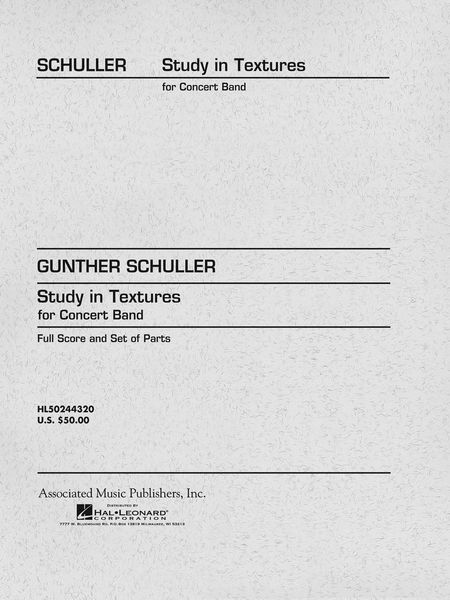 Study In Textures : For Concert Band.