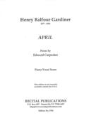 April : For SATB Chorus and Piano.