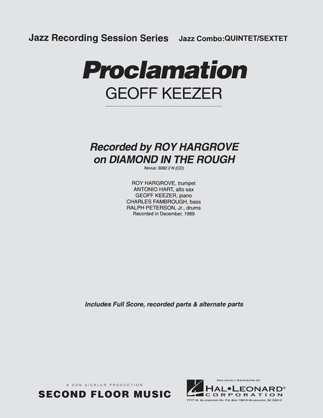 Proclamation : For Jazz Combo.