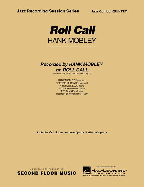 Roll Call : For Jazz Combo.