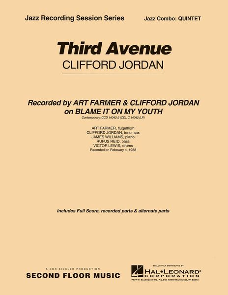 Third Avenue : For Jazz Combo.