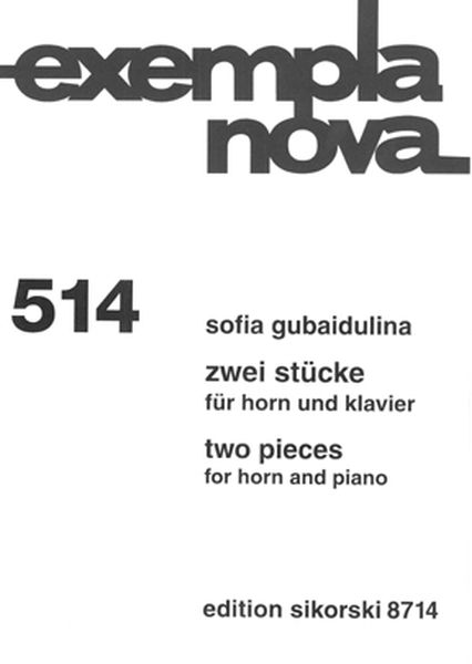 Zwei Stücke : Für Horn und Klavier.