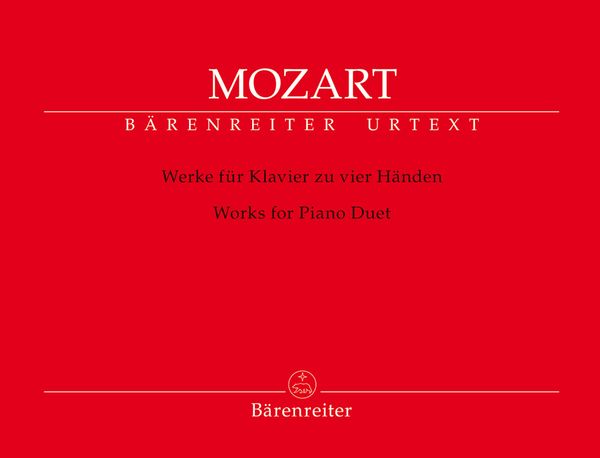 Werke Für Klavier Zu Vier Händen = Works For Piano Duet / edited by Wolfgang Rehm.