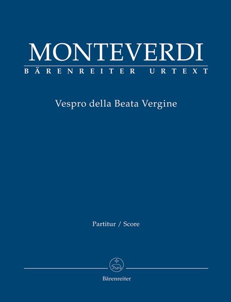 Vespro Della Beata Virgine / edited by Hendrik Schulze.