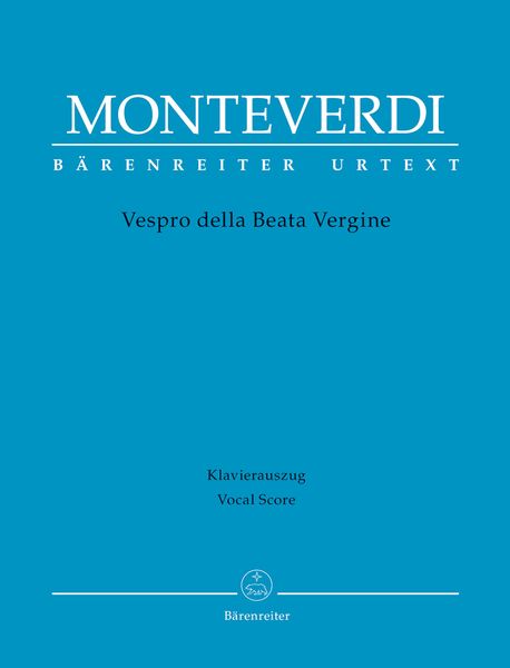 Vespro Della Beata Virgine / edited by Hendrik Schulze.