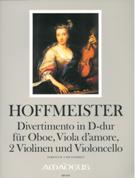 Divertimento In D-Dur : Für Oboe, Viola d'Amore, 2 Violinen und Violoncello / Ed. Franz Beyer.