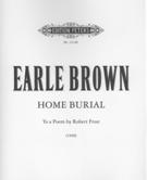 Home Burial, To A Poem by Robert Frost : For Piano Solo (1949).