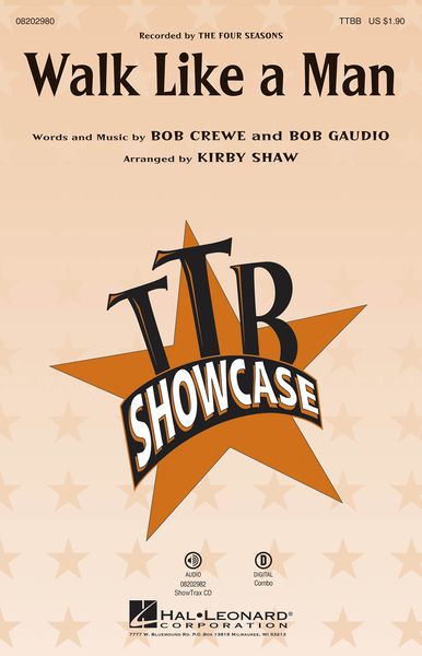 Walk Like A Man : For TTBB / arranged by Kirby Shaw.