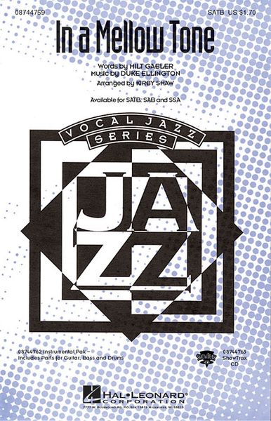 In A Mellow Tone : For SATB / arranged by Kirby Shaw.