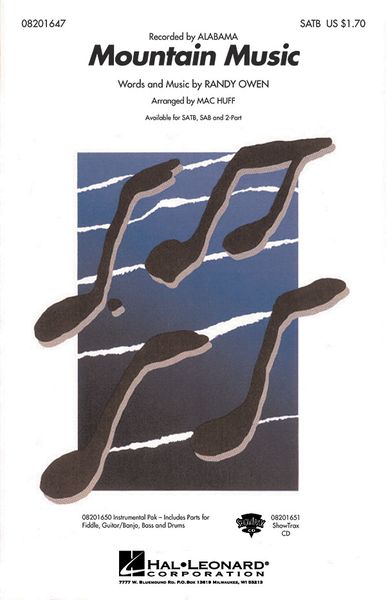 Mountain Music : For SATB / arranged by Mac Huff.