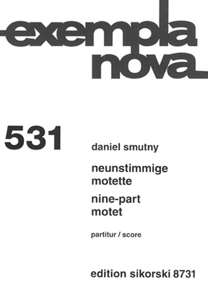 Nine-Part Motet : For Mixed Chorus.