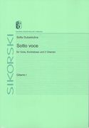 Sotto Voce : For Viola, Double Bass and 2 Guitars.