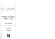 Forme Sensibili Alla Luce : Per Bass Clarinet (2010).