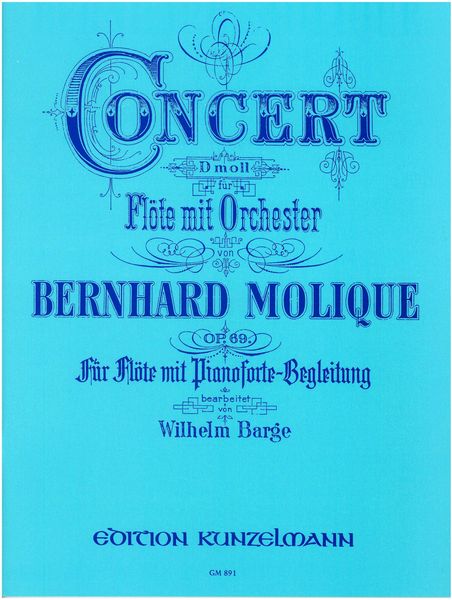Concert D-Moll : Für Flöte, Op. 69 - reduction For Flute and Piano.