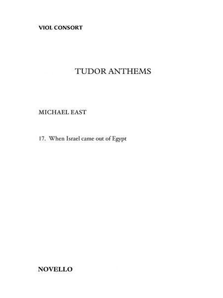 When Israel Came Out Of Egypt : Version For Viol Consort.