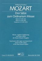 Drei Sätze Zum Ordinarium Messe : For SATB Chorus and Organ.