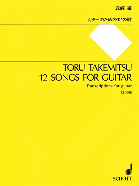 Twelve Songs For Guitar : Transcriptions For Guitar.