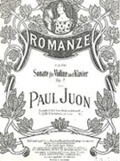 Romanze Aus der Sonate Op. 7b : Für Violine und Klavier.