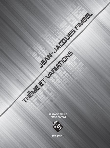 Theme Et Variations : For Solo Guitar.